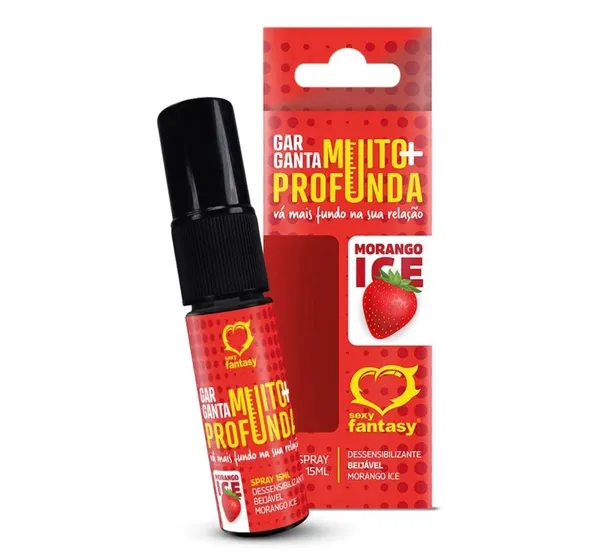 Aromatizante E Anestésico Oral Garganta + Profunda 15ml Sexy Fantasy