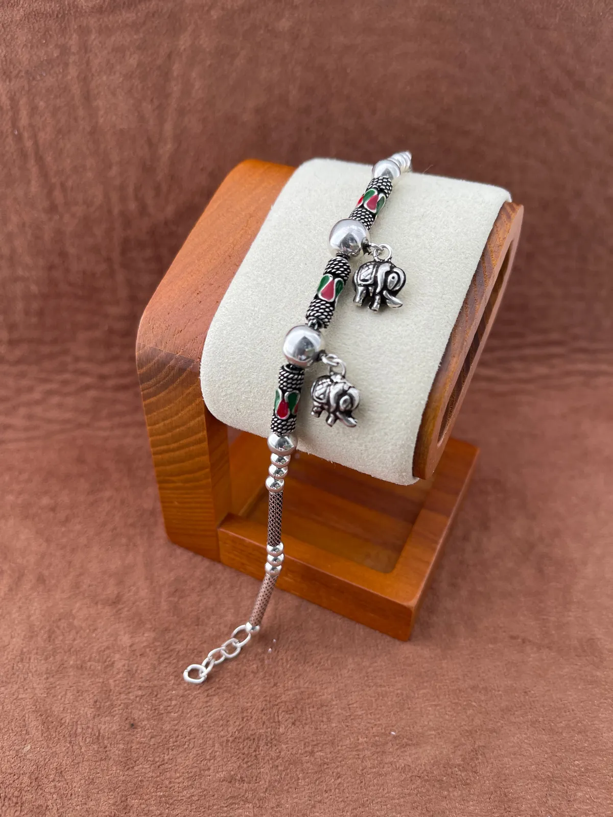 Pulseira elefantes cloisone  - 1