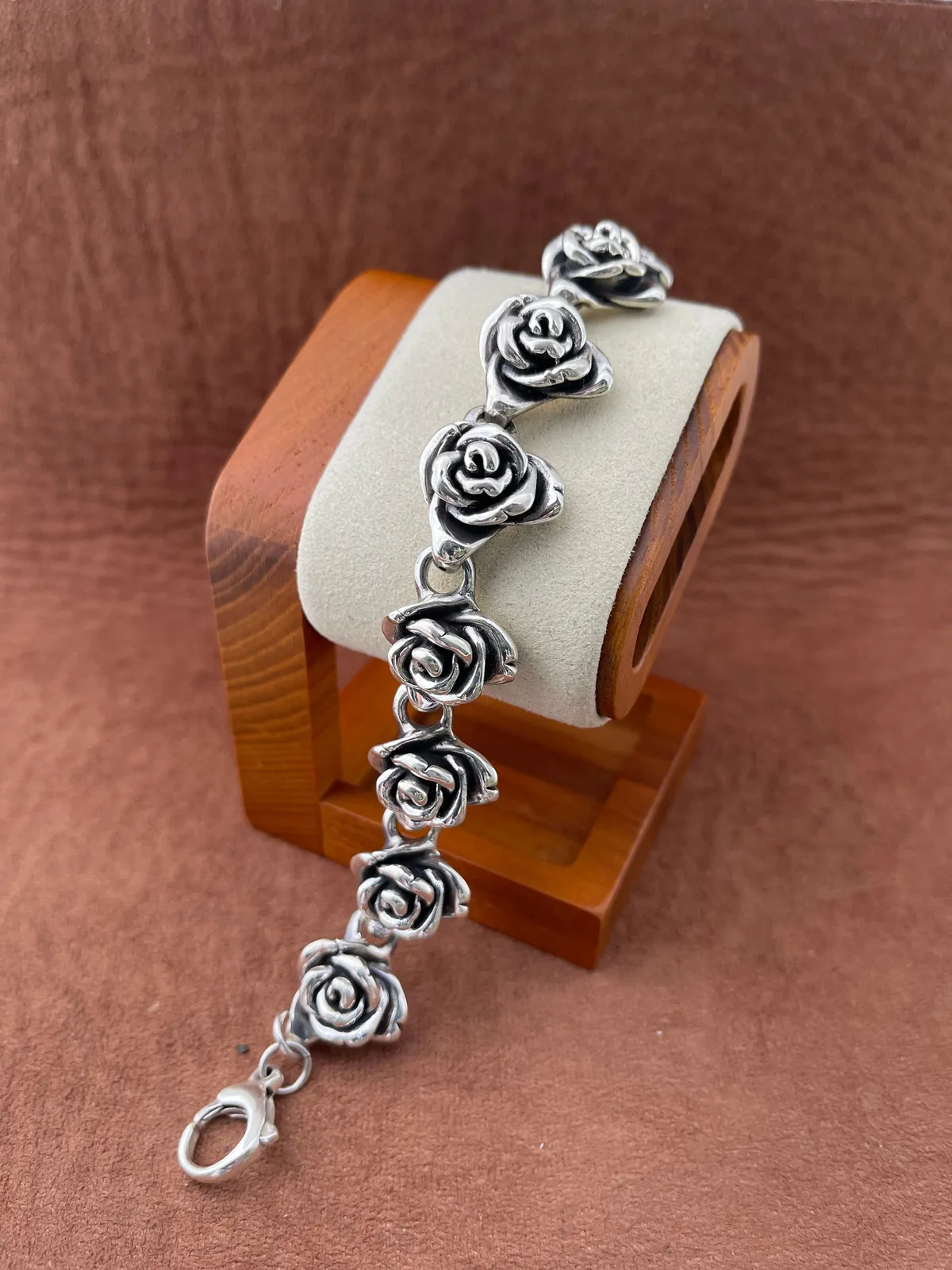 Pulseira rosas eletroformacão  - 1