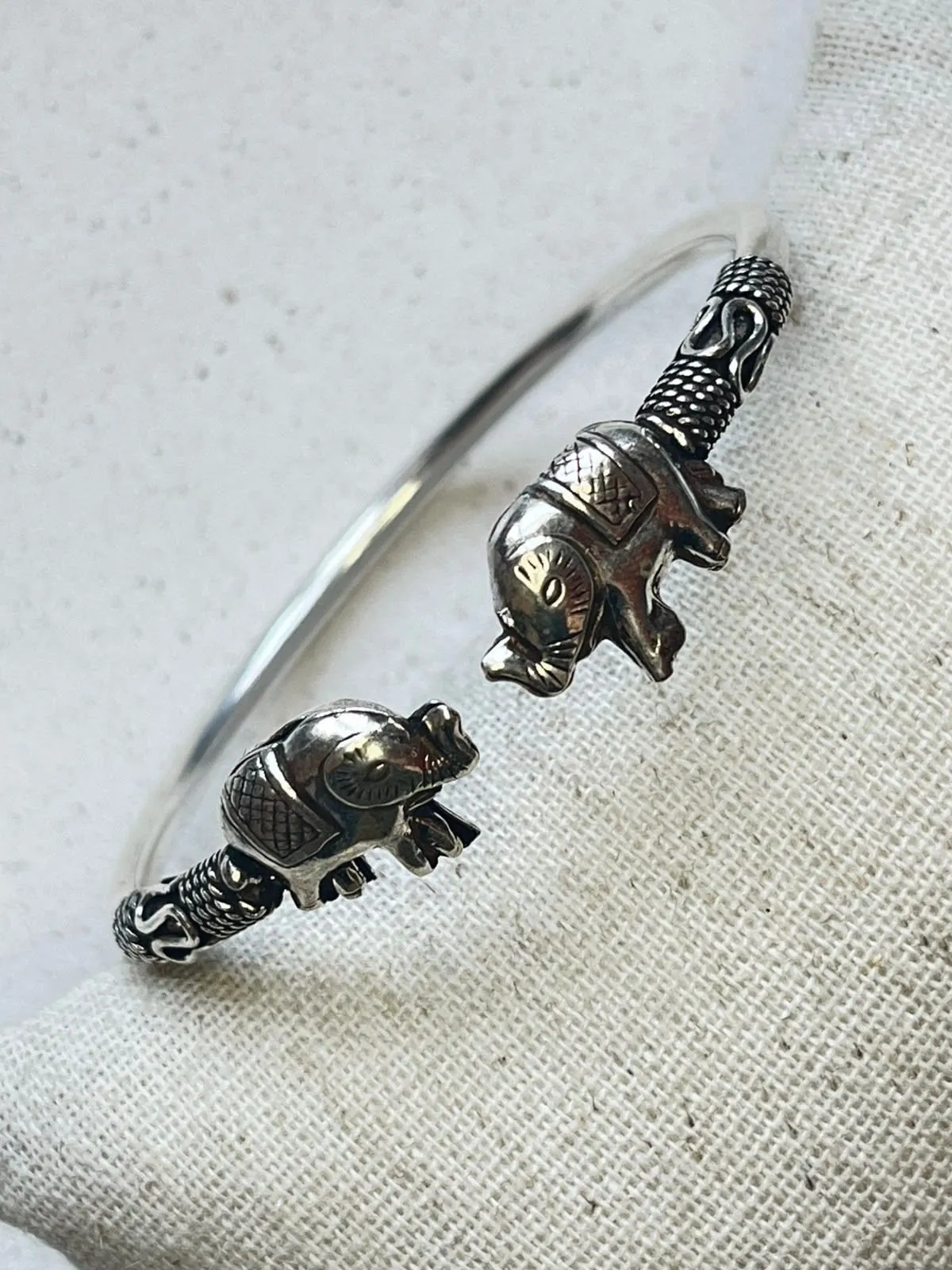 Bracelete 2 elefantes Tailândia  - 1
