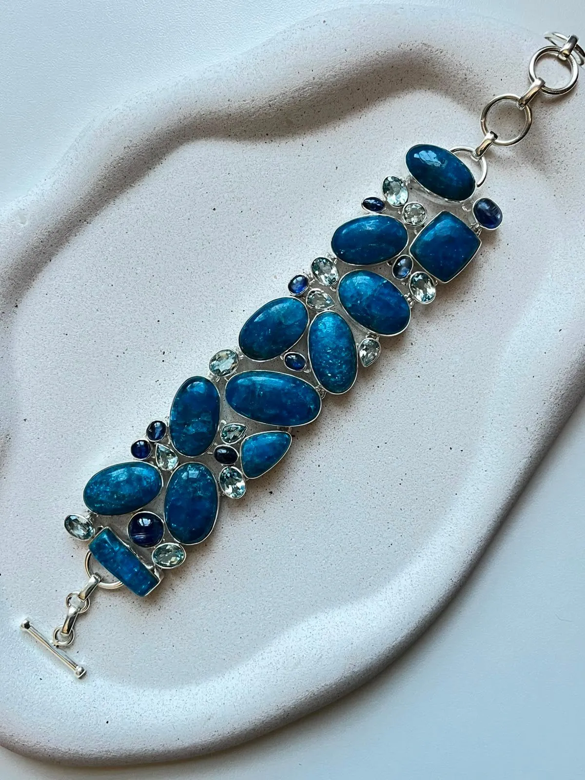Pulseira cianita máxi  - 1