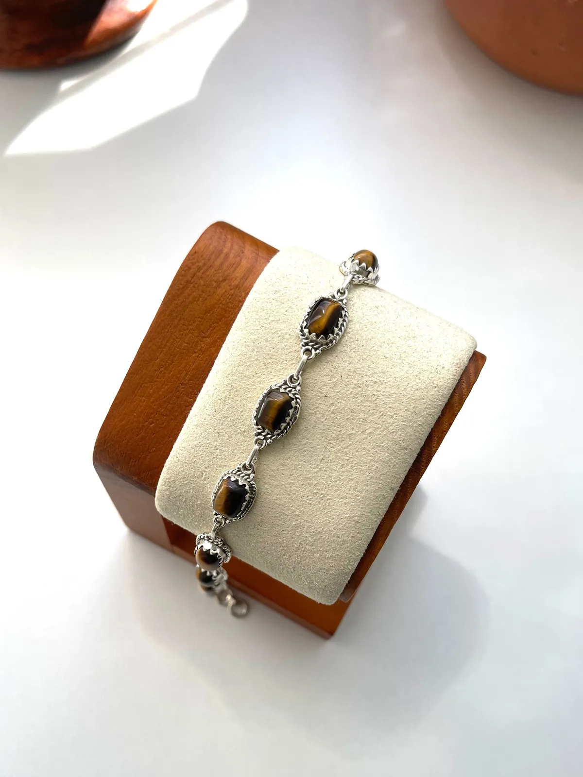 Pulseira olho de tigre  - 1