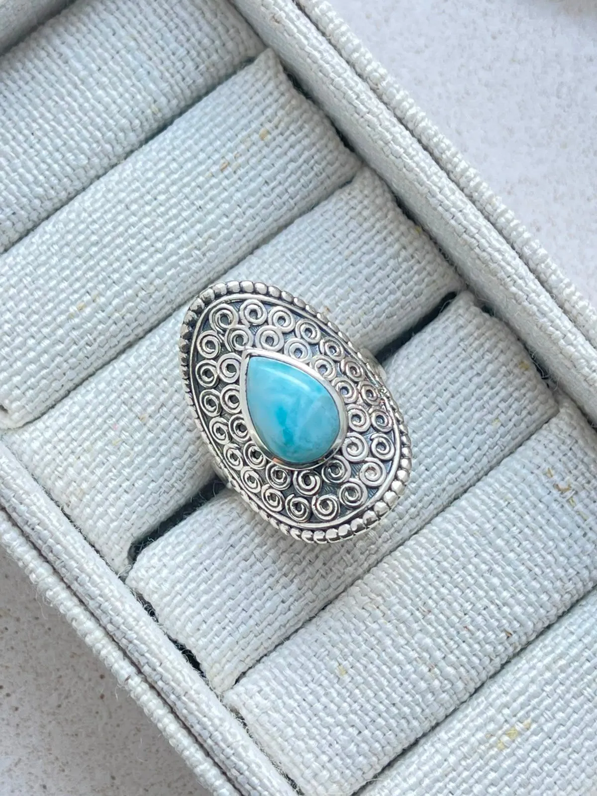 Anel indiano larimar  - 1