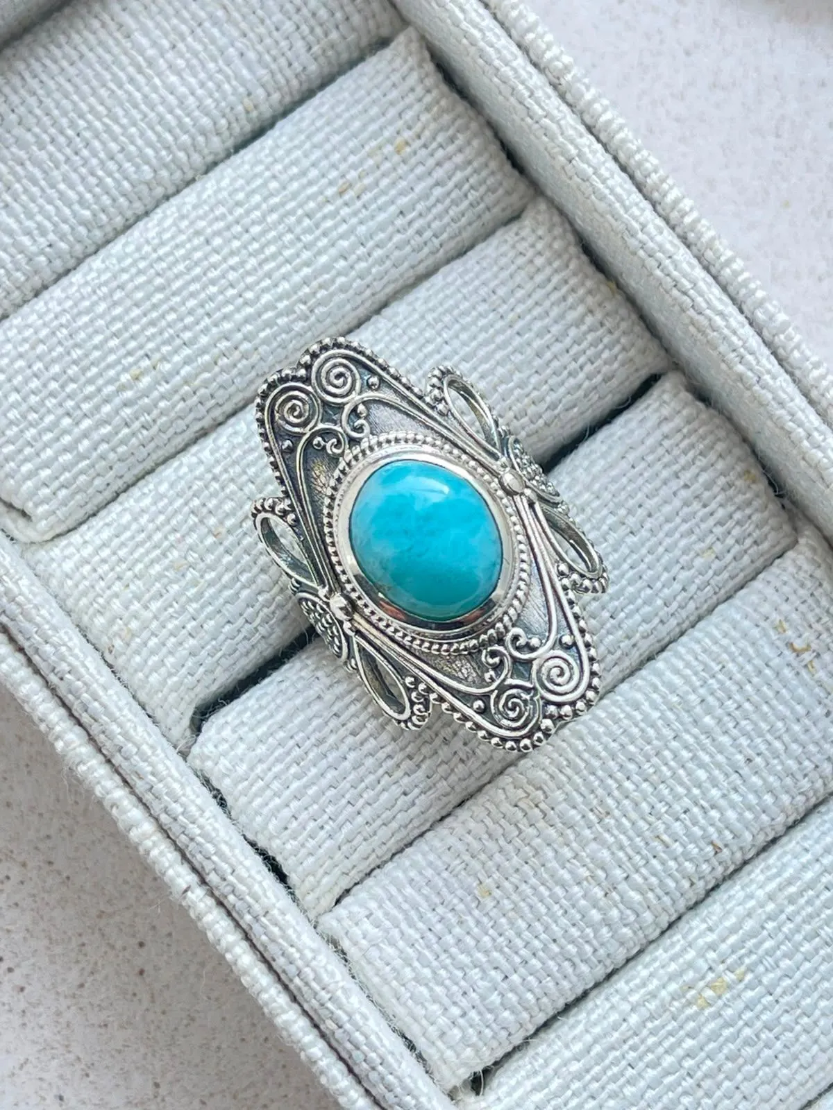 Anel larimar - 1