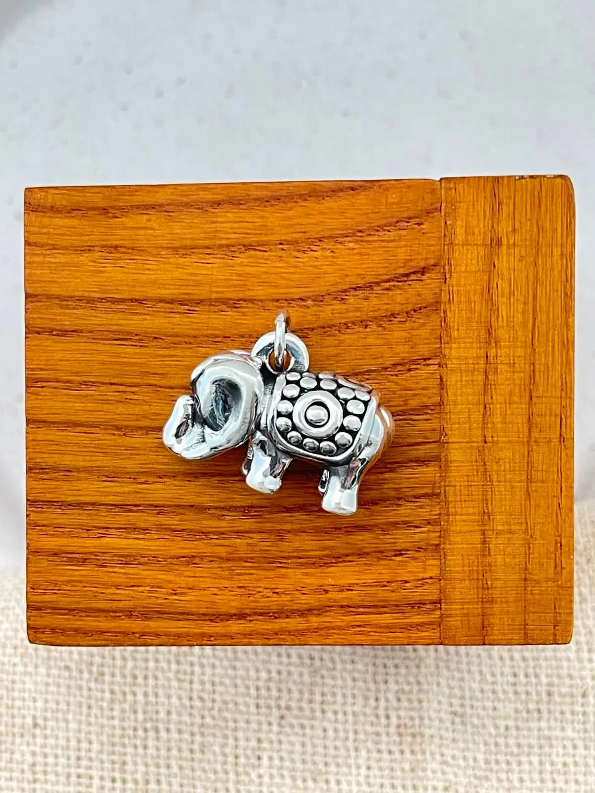 Pingente eletroformação elefante M - 1