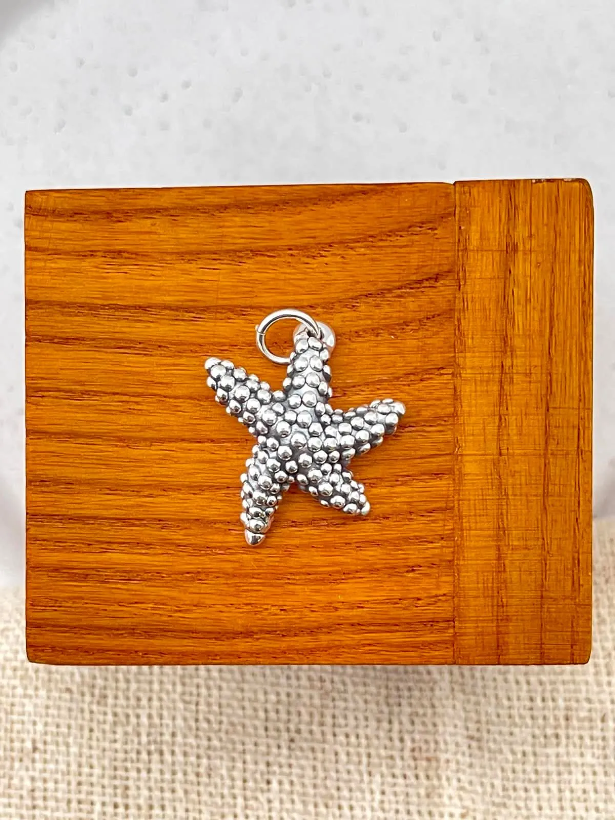 Pingente estrela do mar eletroformação envelhecida - 1