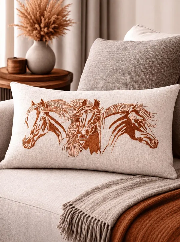 Almofada Horse Bordada