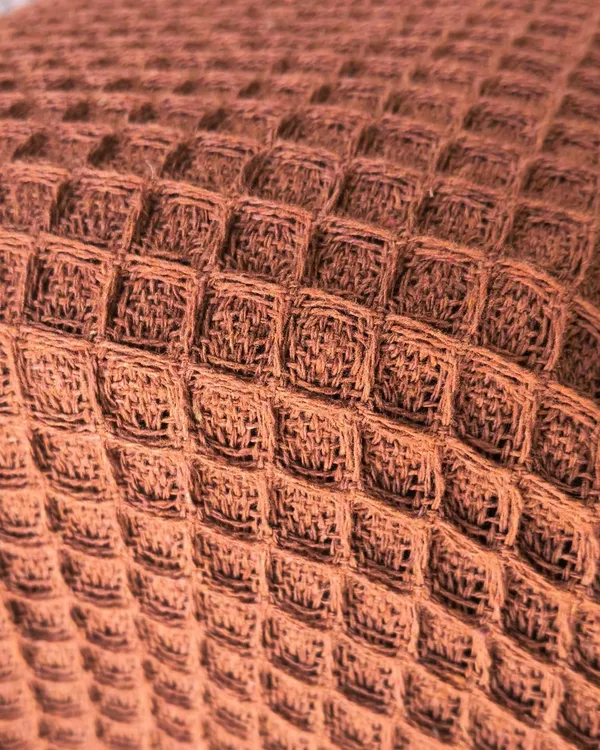 Manta Xale Colméia Cor Terracota - imagem 2