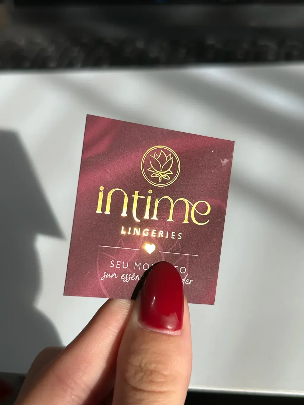 Mini Cartão | Hot Stamping Dourado  - 1