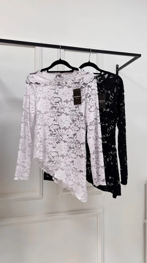 BLUSA ASSIMETRICA RENDA LIZ - imagem 1