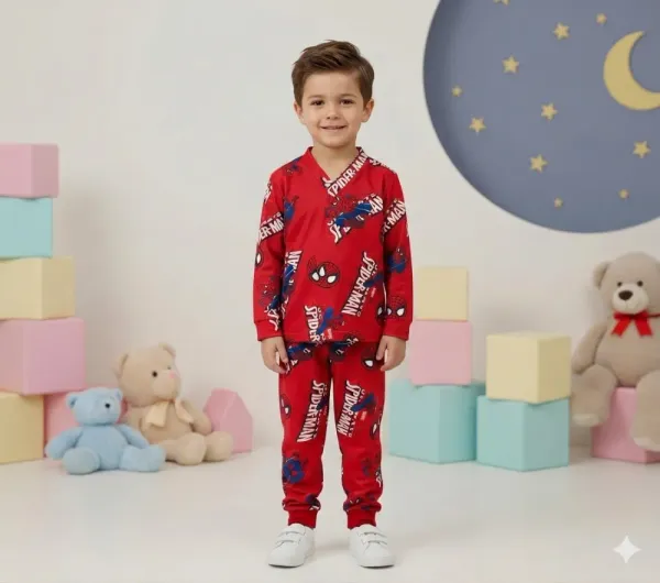 Pijama Manga Longa/Calça Homem Aranha
