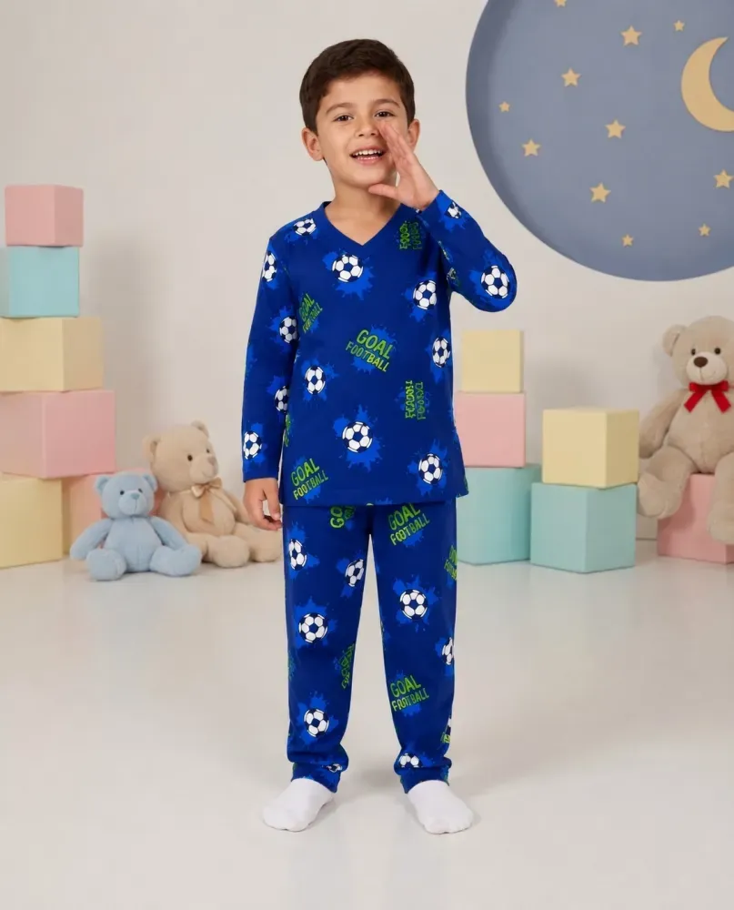 Pijama Manga longa/calça - Copa - 1