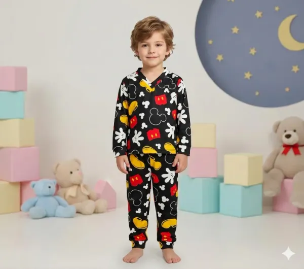 Pijama Manga Longa/Calça - Mickey