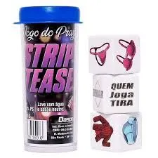 DADO JOGO DO PRAZER STRIP TEASE COLOR 3un - 1
