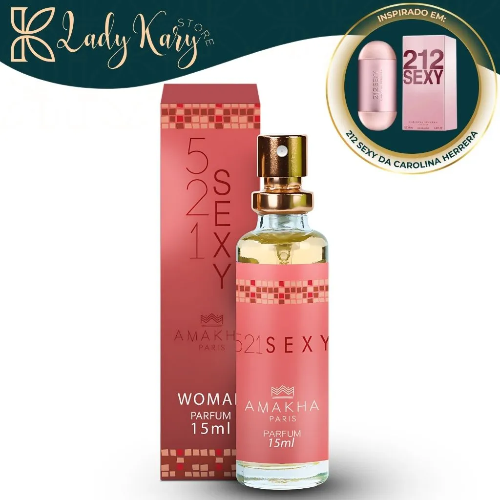 521 Sexy - Amakha Paris (Inspiração: 212 Sexy - Carolina Herrera) - 1