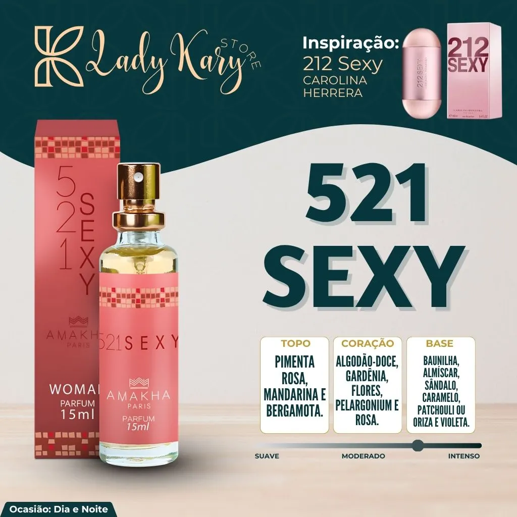 521 Sexy - Amakha Paris (Inspiração: 212 Sexy - Carolina Herrera) - 2