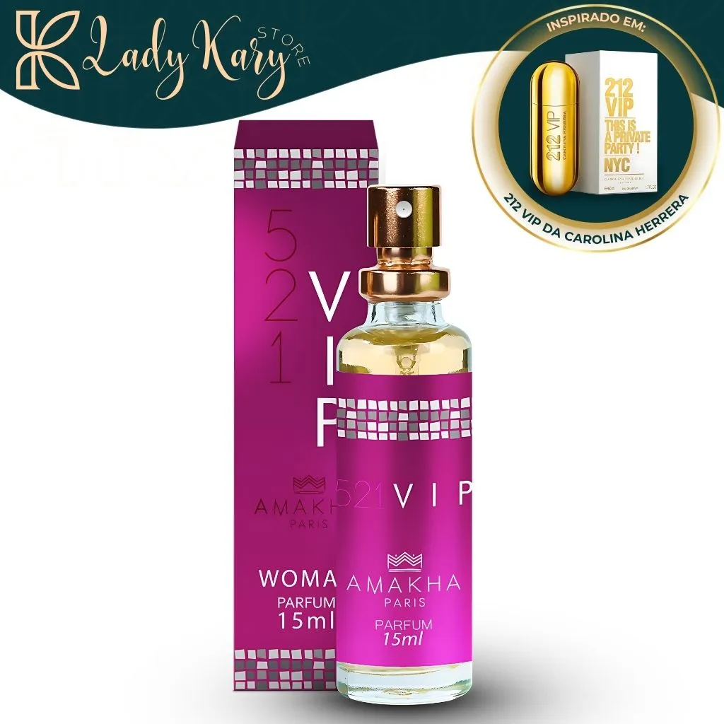 521 VIP - Amakha Paris (Inspiração: 212 VIP Feminino - Carolina Herrera) - 1