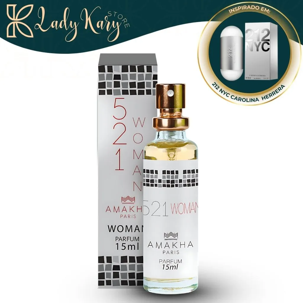 521 Woman - Amakha Paris (Inspiração: 212 Tradicional - Carolina Herrera) - 1