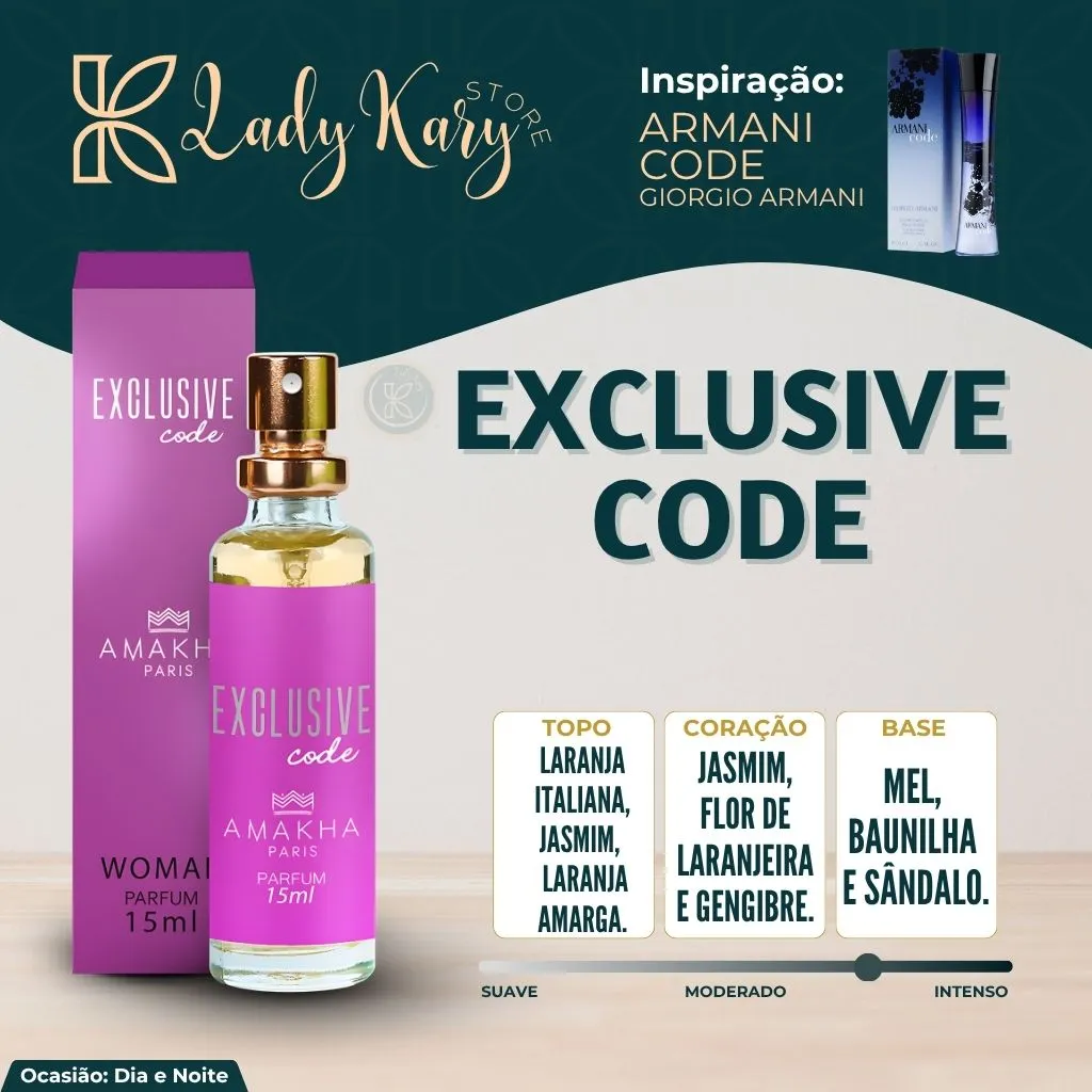 Exclusive Code - Amakha Paris (Inspiração: Armani Code For Women - Giorgio Armani) - 2