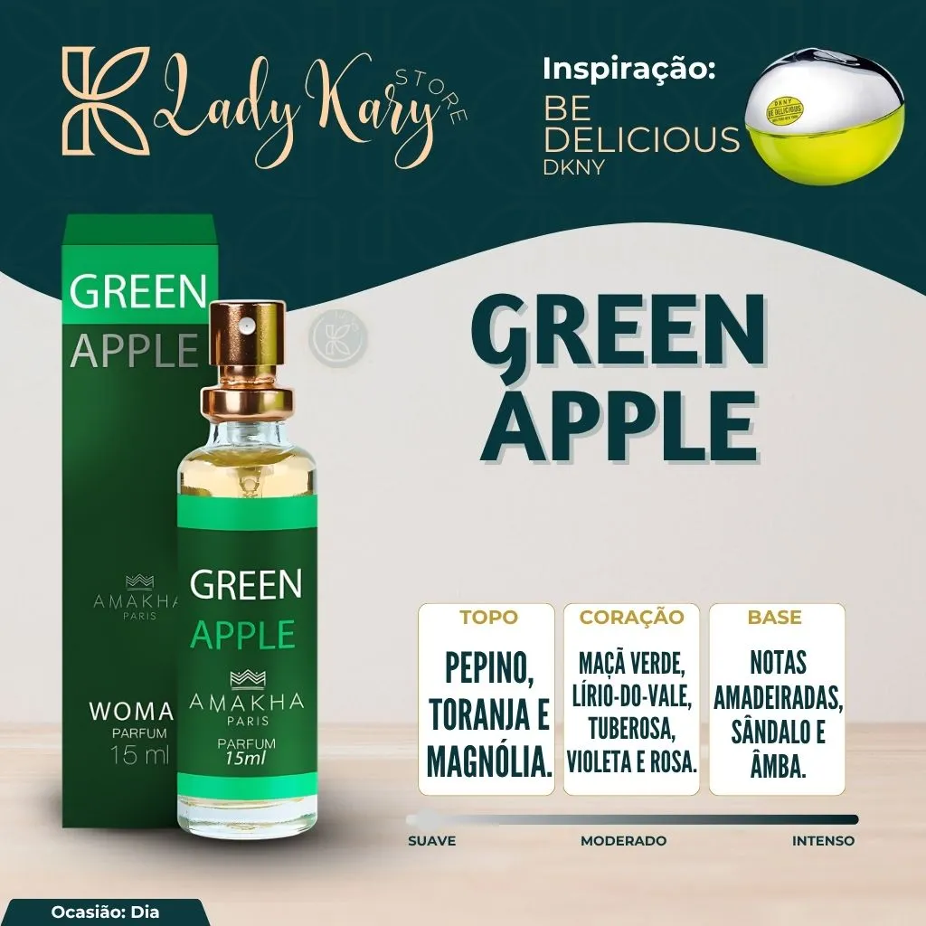 Green Apple - Amakha Paris (Inspiração: Be Delicious - DKNY) - 2