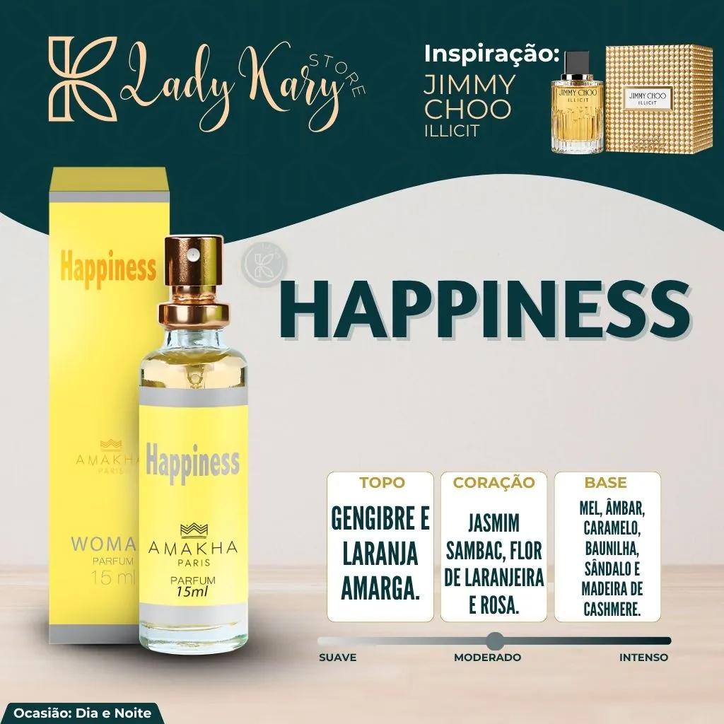 Happiness - Amakha Paris (Inspiração: Jimmy Choo Illicit - Jimmy Choo) - 2