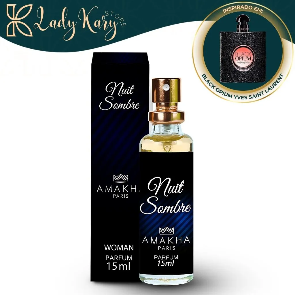 Nuit Sombre - Amakha Paris (Inspiração: Black Opium - Yves Saint Laurent) - 1