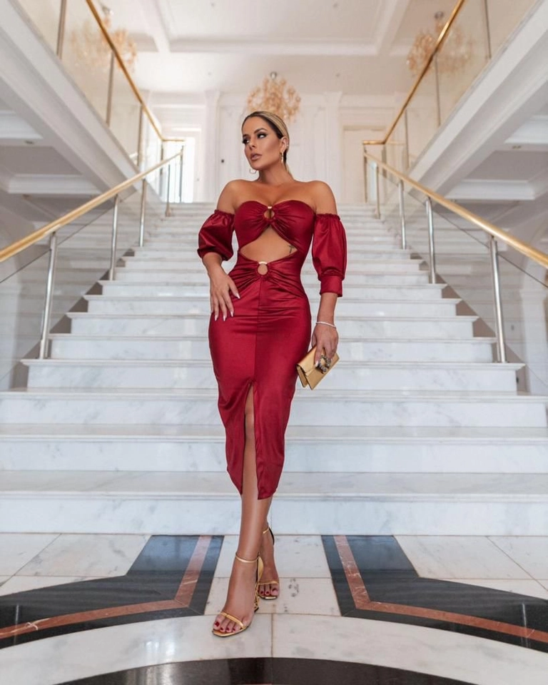 Vestido midi Kardashian  - imagem 2