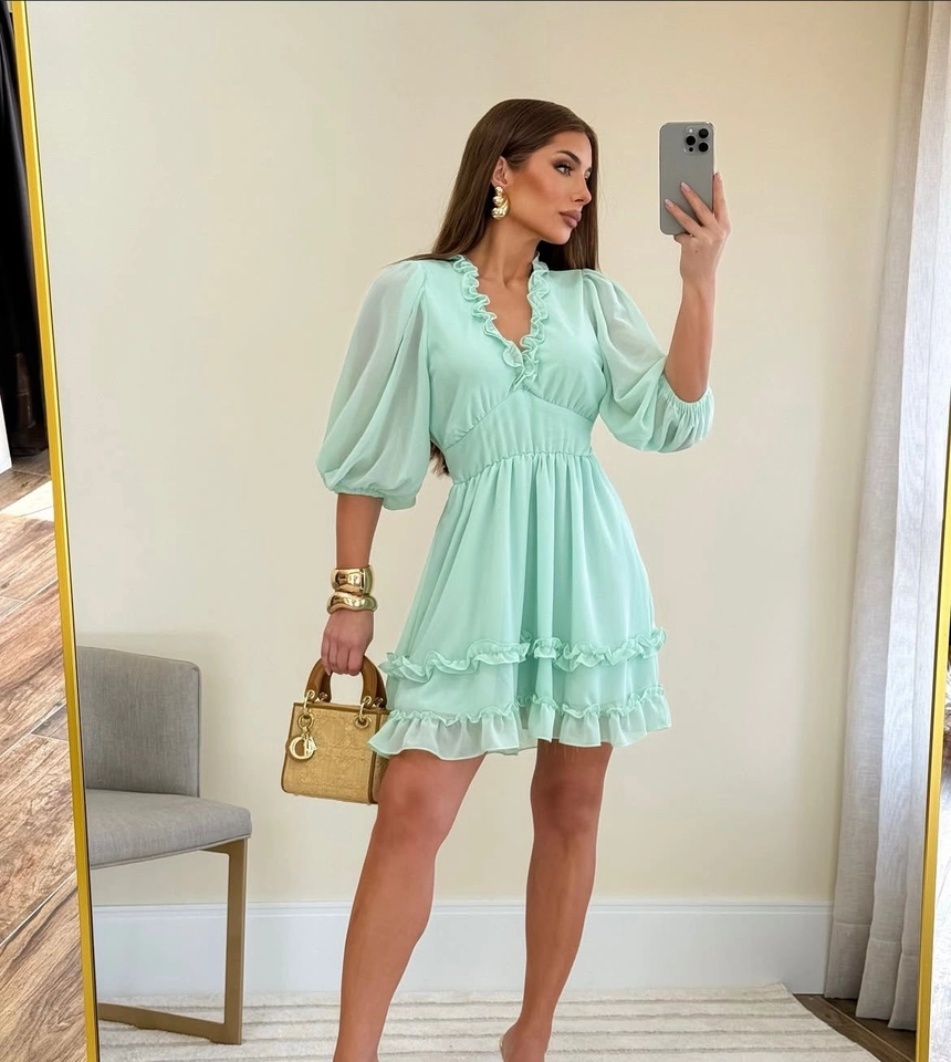 Vestido Celeste - 3
