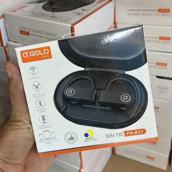 Fone Bluetooth Esportivo A' Gold  - 5
