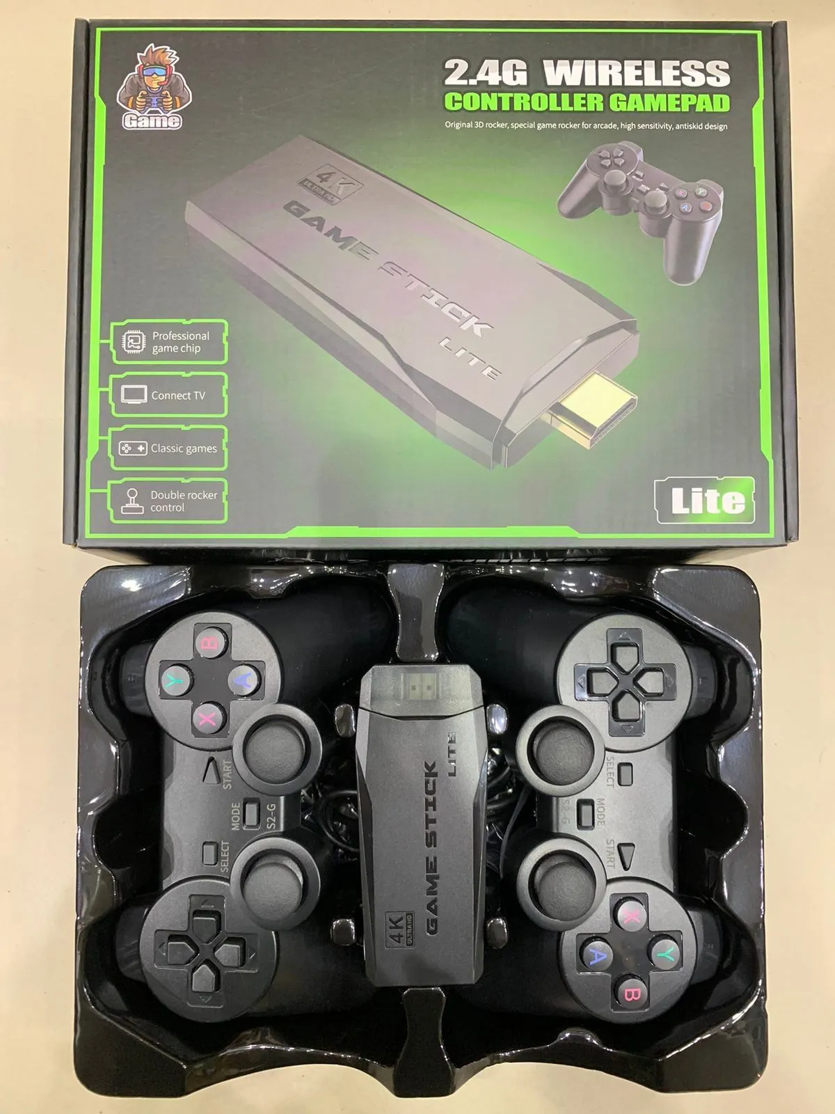 Video Game Stick Retro 4K | 10.000 Jogos | 2 Controles Sem Fio - 5