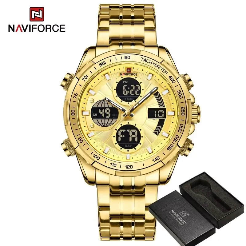 Relógio Naviforce 9197-S Masculino Analógico Digital Aço Inoxidável - 4