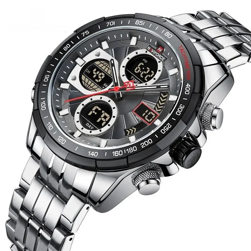 Relógio Naviforce 9197-S Masculino Analógico Digital Aço Inoxidável - 2