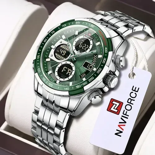 Relógio Naviforce 9197-S Masculino Analógico Digital Aço Inoxidável - 3