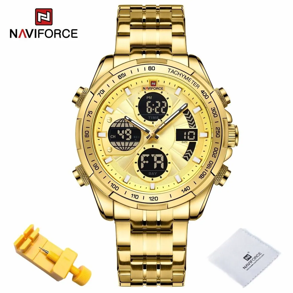 Relógio Naviforce 9197-S Masculino Analógico Digital Aço Inoxidável - 8