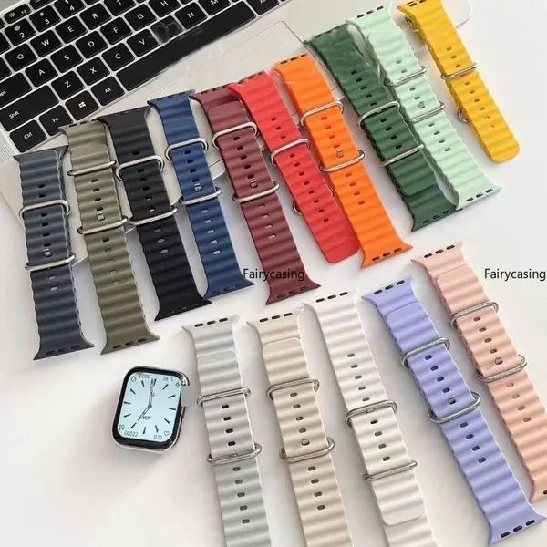 Pulseira Oceânica para Apple Watch e Smartwatches Compatíveis