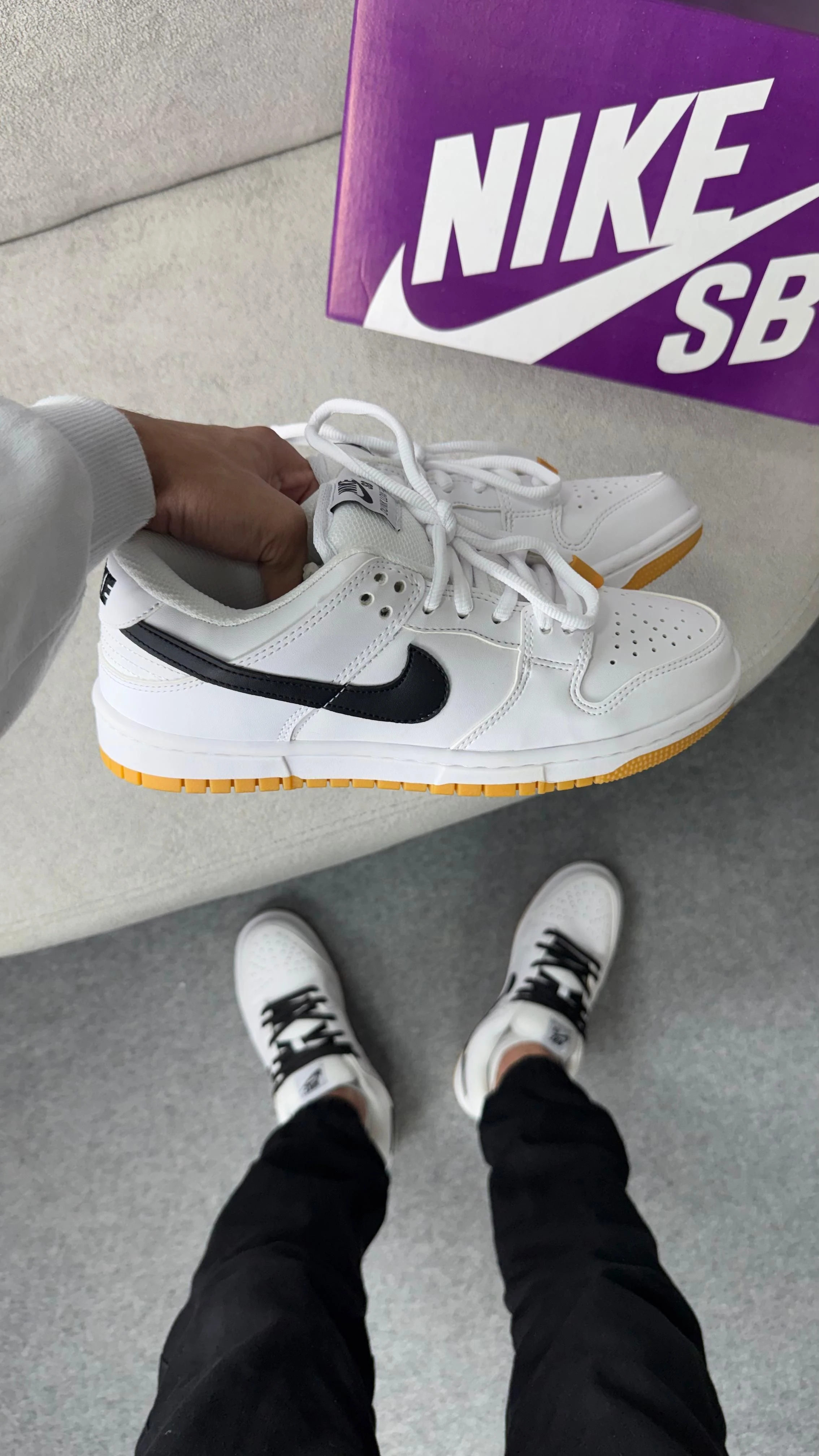 TÊNIS SB DUNK LINHA PRIME BRANCO PRETO  - 4