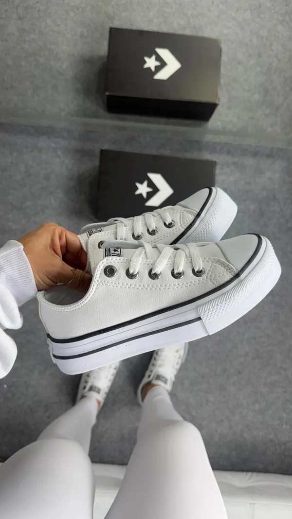 TÊNIS ALL STAR PLATAFORMA BRANCO 