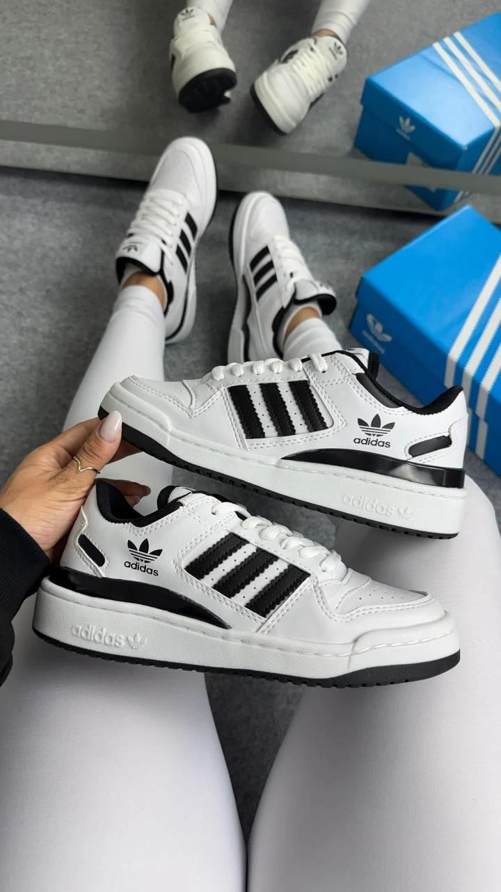 TÊNIS ADIDAS FÓRUM LOW 00s branco preto  - 8