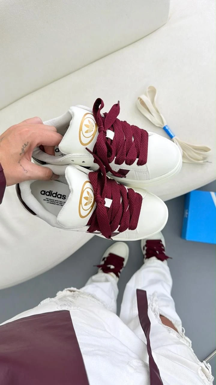 TENIS ADIDAS CAMPUS 00s BRANCO BORDÔ - 2