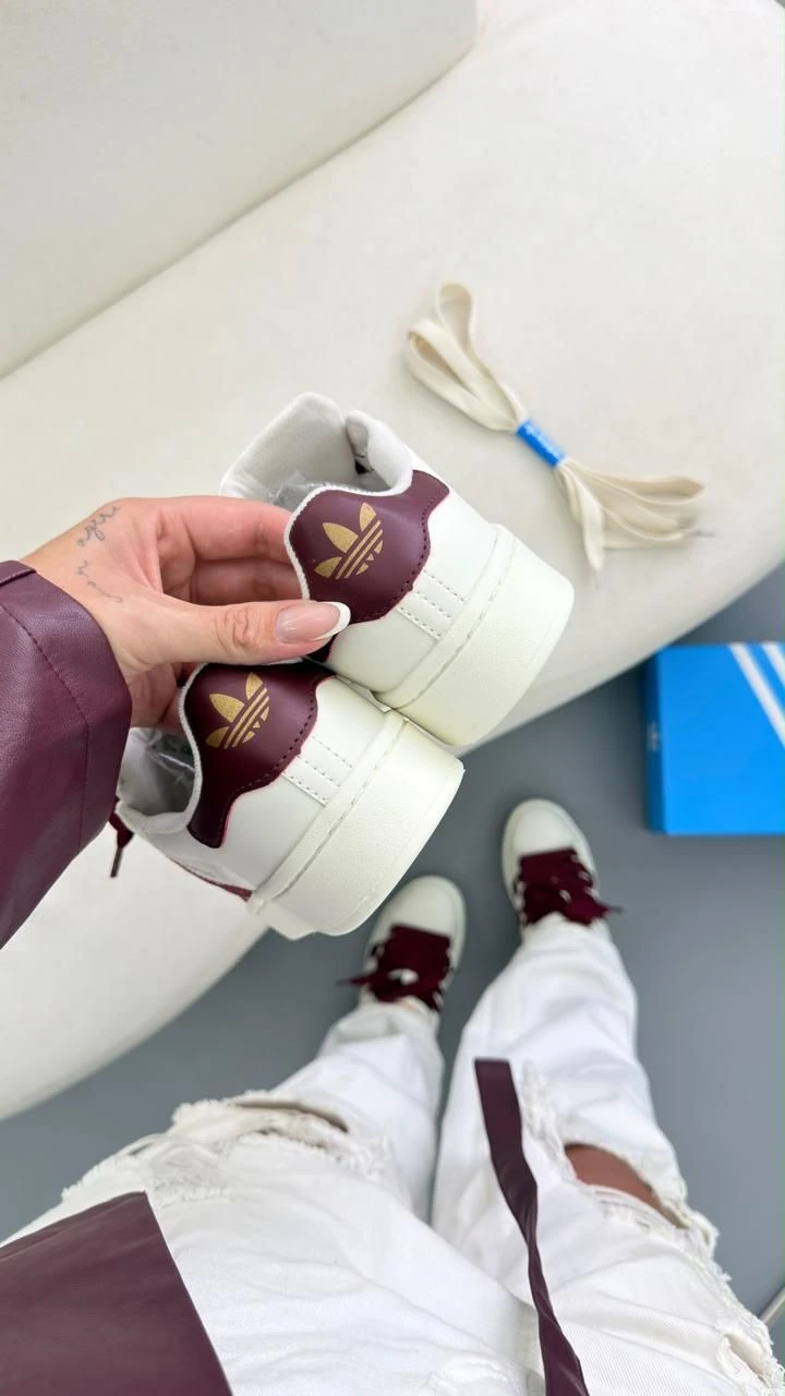 TENIS ADIDAS CAMPUS 00s BRANCO BORDÔ - 3
