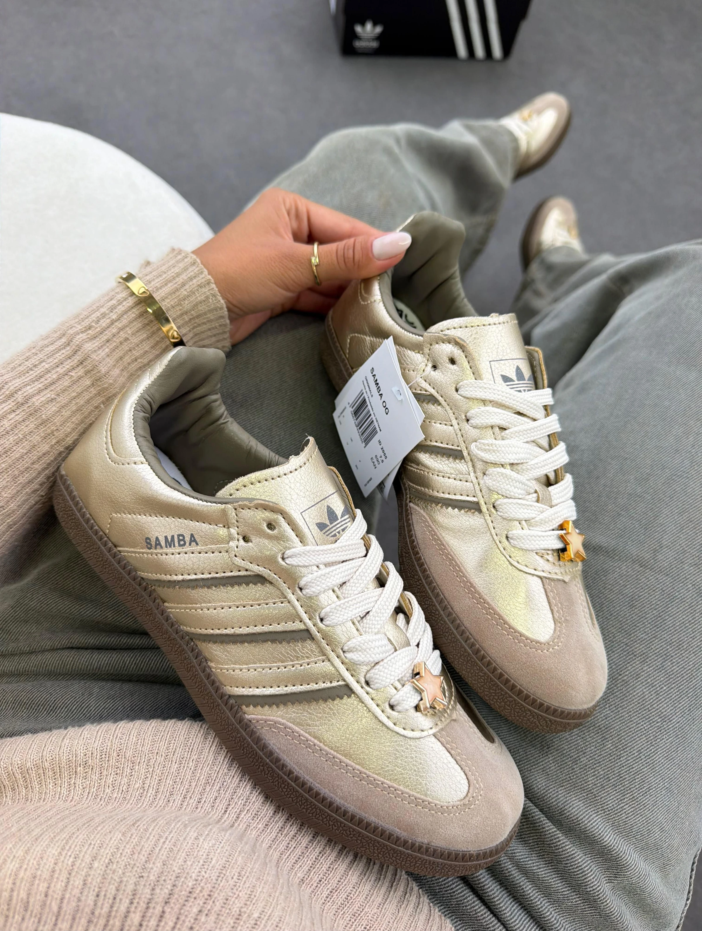 TÊNIS ADIDAS SAMBA OG DOURADO OFF - 5