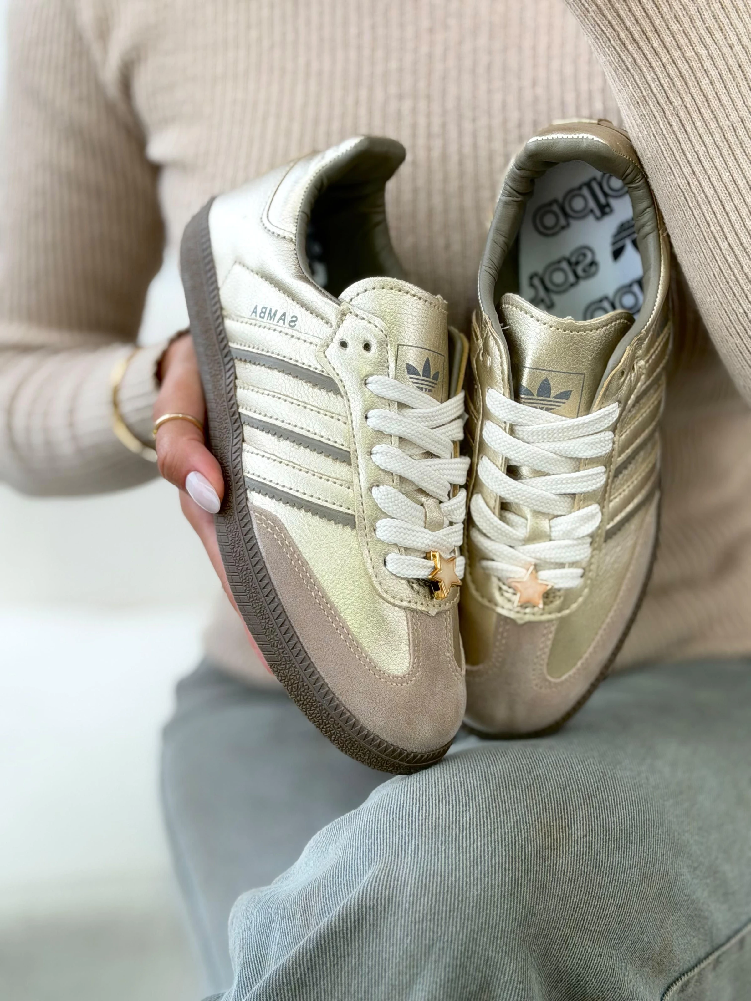 TÊNIS ADIDAS SAMBA OG DOURADO OFF - 6