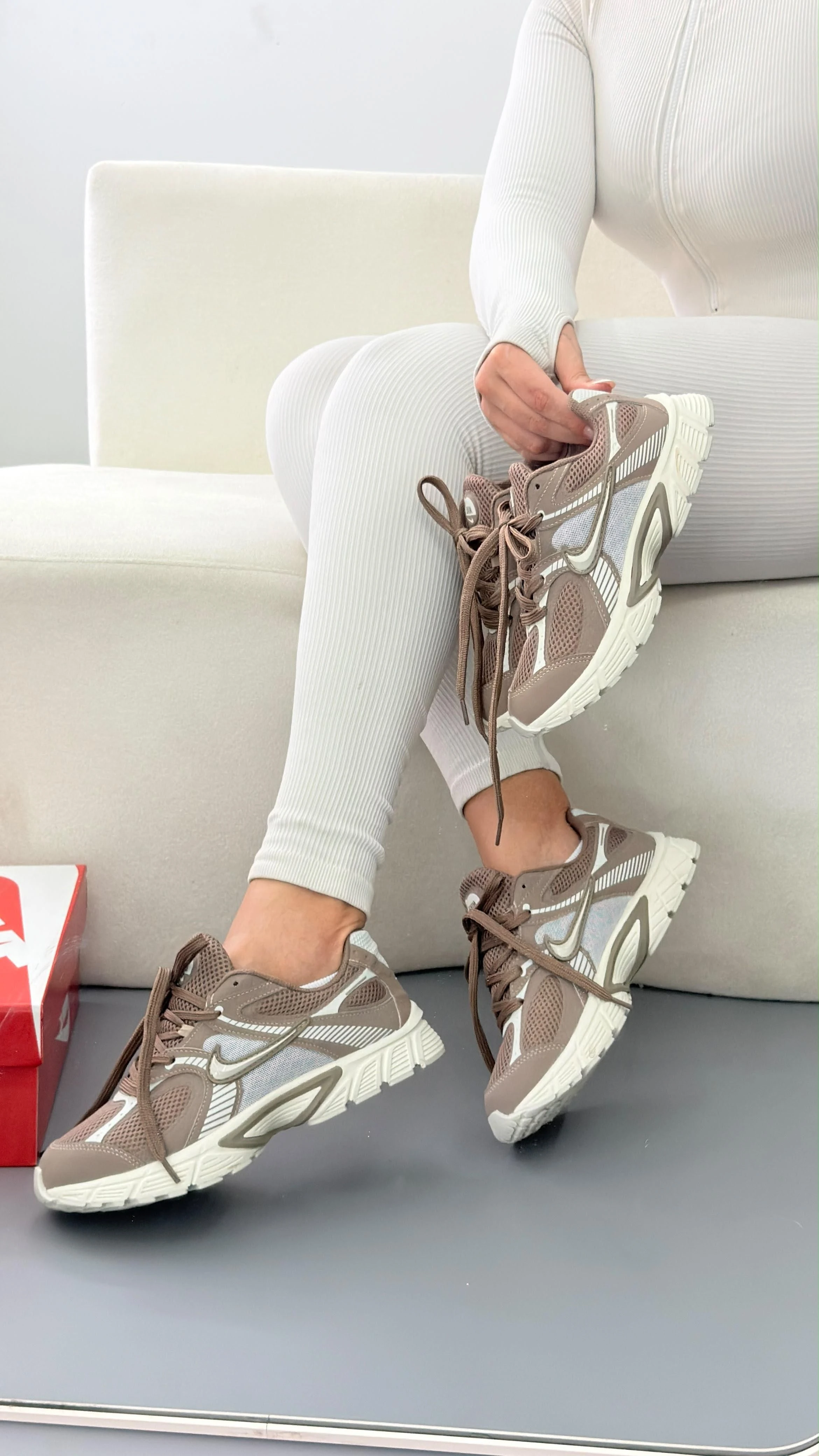 TÊNIS Nike V5 RNR - linha luxa MARROM OFF - 5