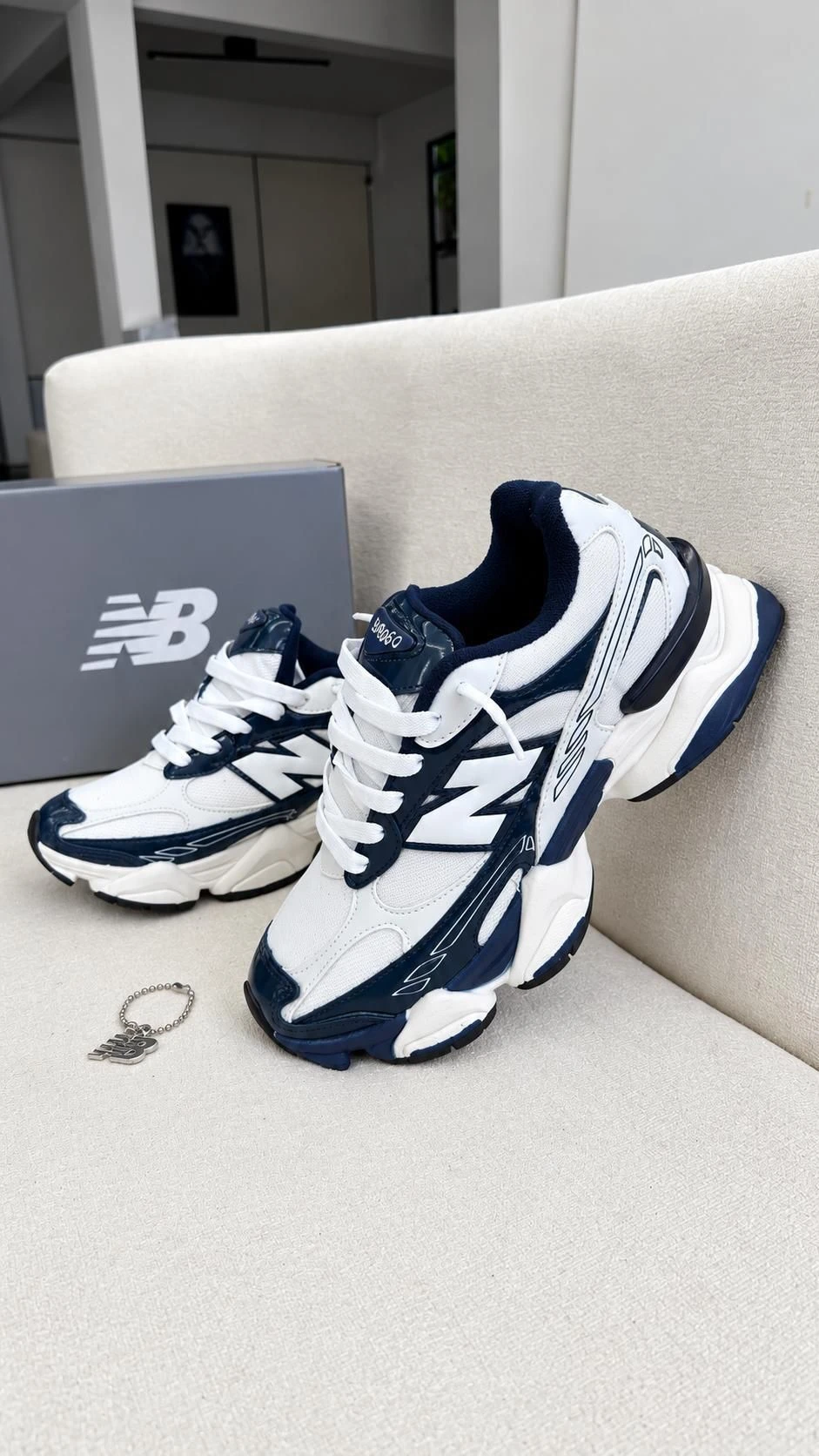 TÊNIS NEW BALANCE 9060R branco marinho  - 3