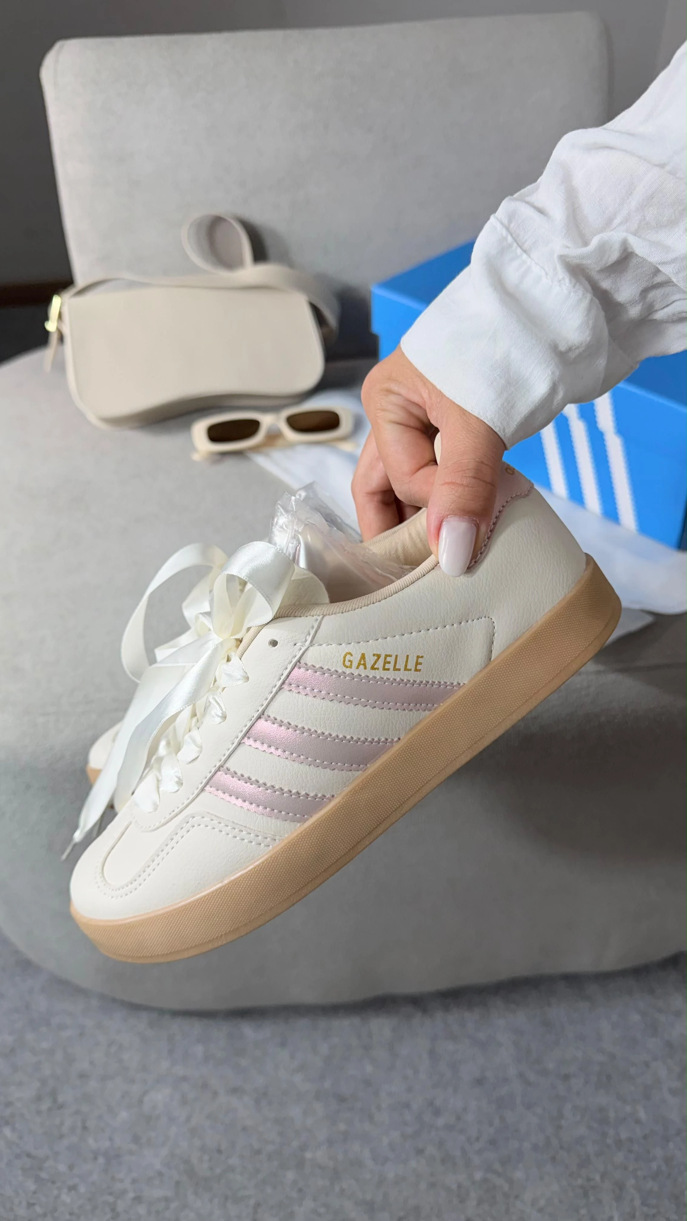 TÊNIS ADIDAS GAZELLE BEGE rose  - 4