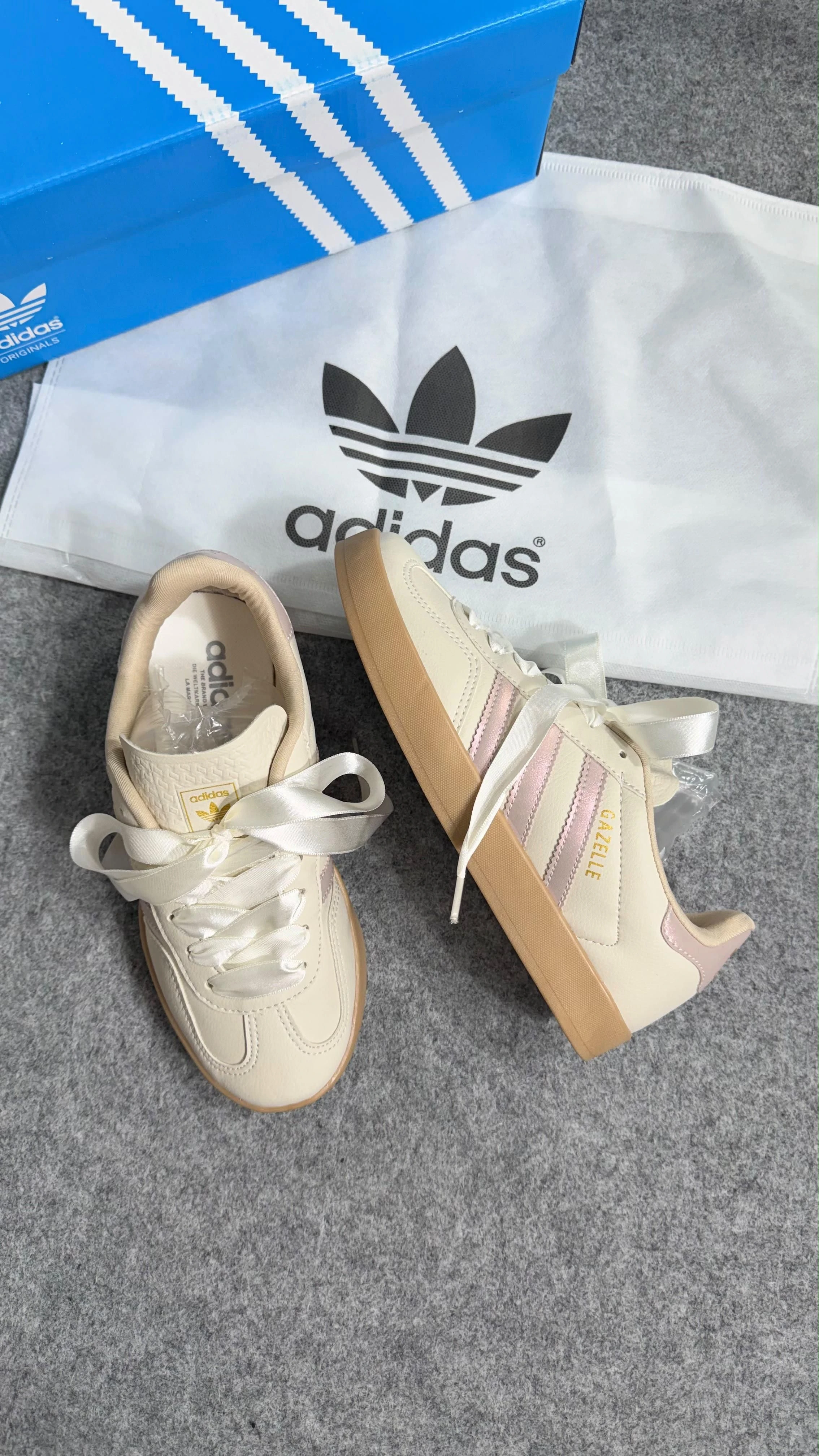 TÊNIS ADIDAS GAZELLE BEGE rose  - 3