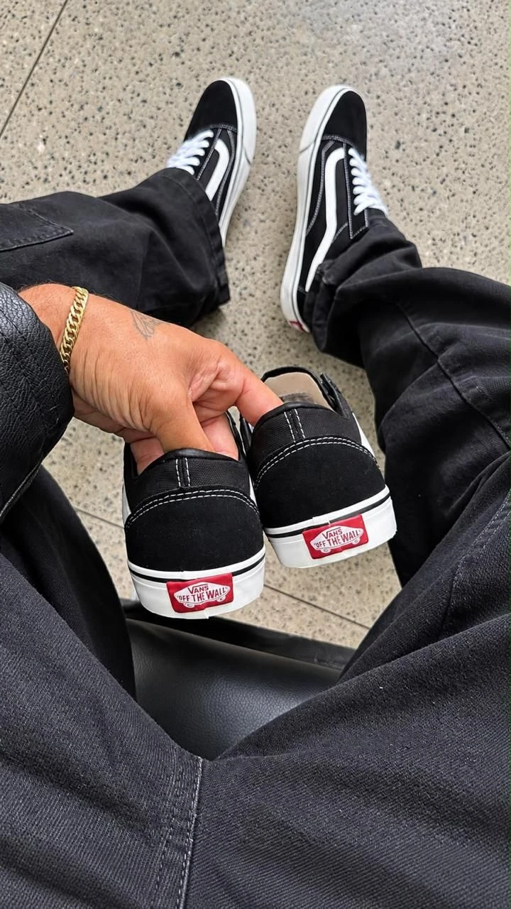 TÊNIS VANS OLD SKOOL Preto branco  - 3