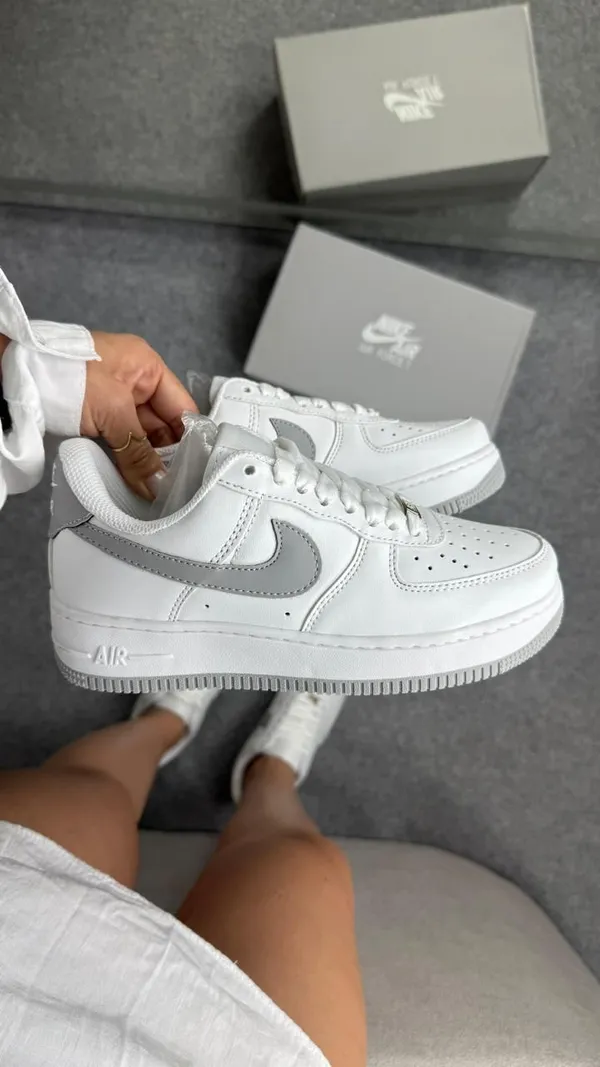 TÊNIS AIR FORCE BRANCO CINZA