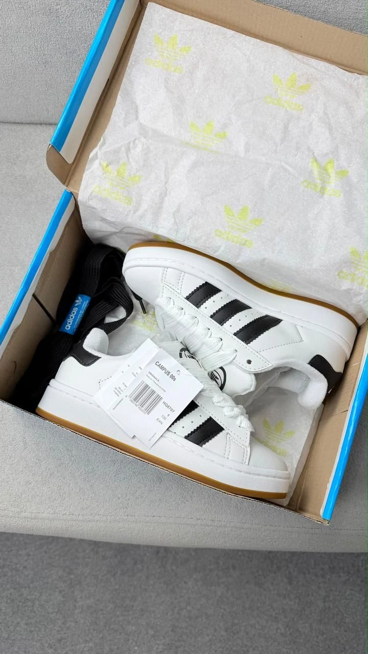 TENIS ADIDAS CAMPUS 00s BRANCO PRETO  - 1