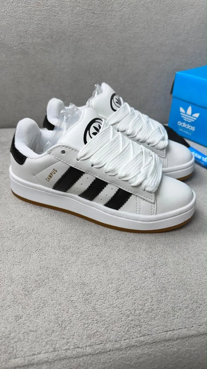 TENIS ADIDAS CAMPUS 00s BRANCO PRETO  - 2